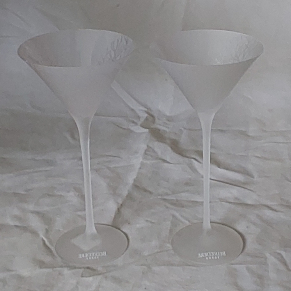 Belvedere Vodka Martini Glasses Set Of 2 - Picture 4 of 4
